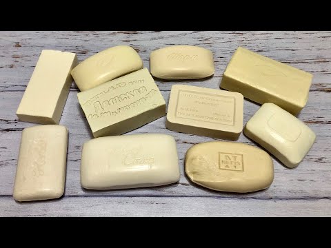 Видео: ASMR Soap/ cutting dry white soap/ резка сухого белого мыла