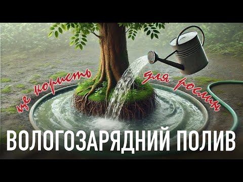 Видео: Вологозарядний полив — це необхідна процедура для рослин.