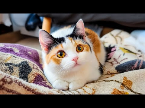 Видео: Колыбельная с мяуканьем кошки — музыка для засыпания кошек, плейлист для релаксации кошек, помоги...