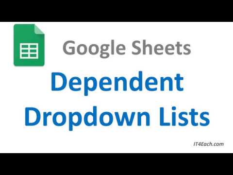 Видео: Зависимые выпадающие списки в Google Sheets