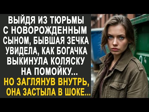 Видео: Мать-одиночка застыла, когда увидела, как богачка выбросила коляску на помойку. Но заглянув внутрь.