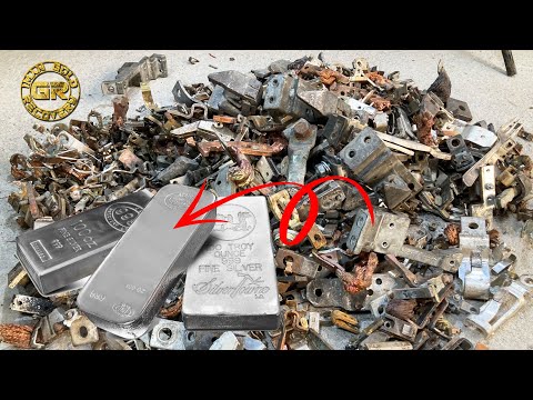 Видео: Как восстановить 1 килограмм серебра из контактов | Восстановление серебра из контактных линз |