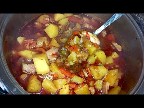 Видео: Жаркое с курицей/ Быстро, просто, вкусно! //Беспонтовая кухня.