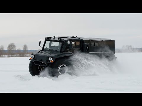Видео: Вездеход КРЕЧЕТ x310 | Выезд в СНЕГ