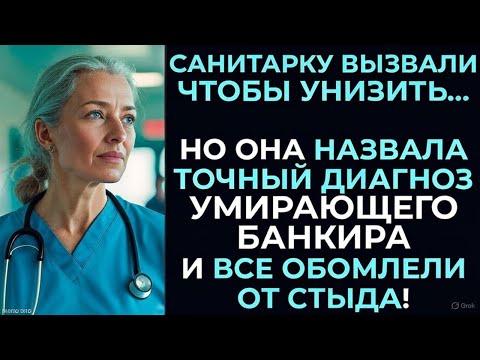 Видео: Санитарку позвали на консилиум, чтобы унизить! Но когда она назвала диагноз умирающего банкира...
