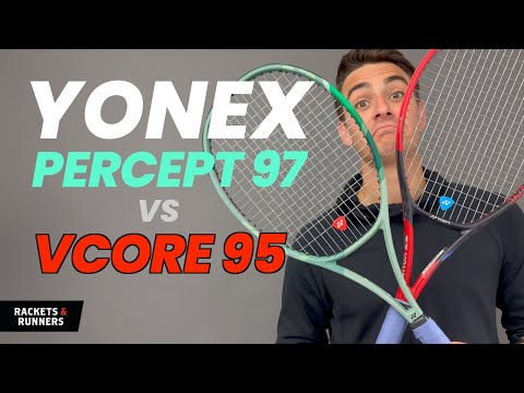 Видео: Это две ЛУЧШИЕ ракетки Yonex с контролем удара? Yonex Percept 97 против Vcore 95 | Ракетки и бегунки
