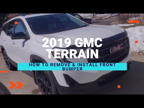 Видео: Как снять передний бампер GMC TERRAIN 2019 года