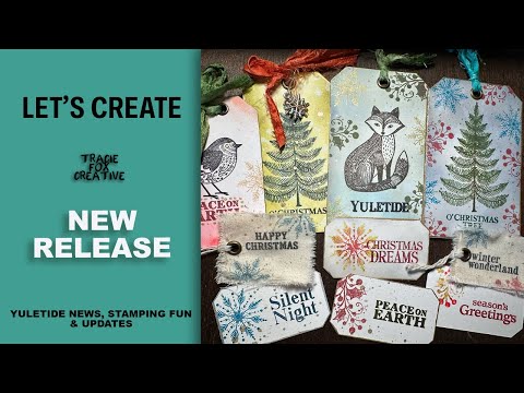 Видео: Создаём рождественские бирки в деревенском стиле с помощью моих новых наборов штампов | Yuletide ...