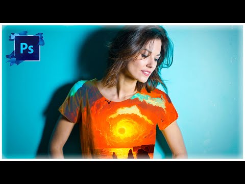 Видео: Photoshop -  Как добавить рисунок на одежду (Эффект смещения)