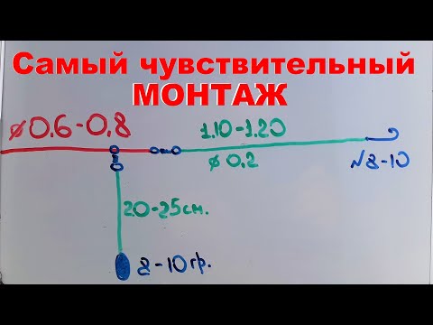 Видео: Отводной поводок-Самый лучший и Чувствительный монтаж.Видна самая слабая поклёвка.