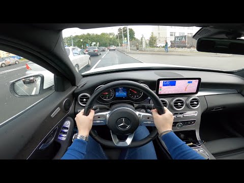 Видео: POV тест-драйв Mercedes C-class W205 C200 4matic