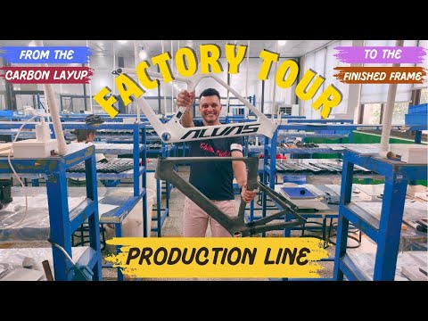 Видео: Производство карбонового шоссейного велосипеда Alvas. Где производятся китайские карбоновые велос...