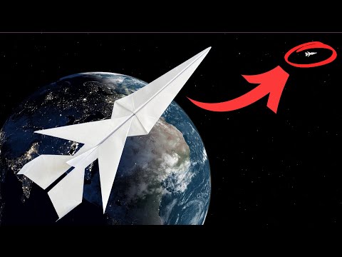 Видео: Как сделать бумажный самолетик, который летает на высоту более 1000 футов