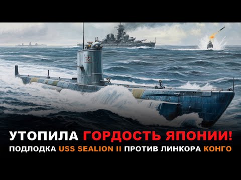 Видео: Одна подлодка против ЛИНКОРА «Конго» | Самая удачная торпеда