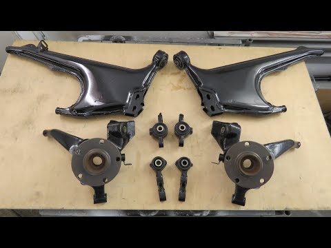 Видео: Audi 100 C3 quattro 1986. Окраска деталей задней подвески и трансмисии.