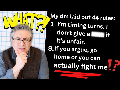 Видео: Итак, я прочитал эти ужасные «44 правила для D&D» и...