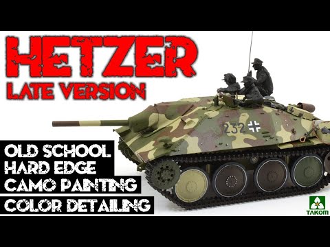 Видео: JAGDPANZER HETZER — мощная истребитель танков в масштабе 1/35! Таком 2172 1/35, часть 2