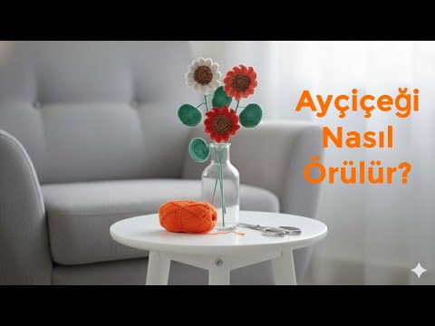 Видео: Изготовление подсолнуха амигуруми #руководствопоамигурумидляначинающих #вязаниецветковкрючком #амигу