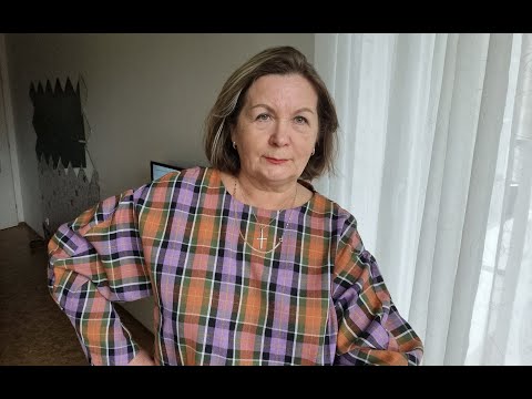 Видео: Блузка модная, подходит для больших размеров на осень и зиму.