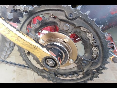 Видео: Установка обгонной муфты (фривил) в каретку велосипеда