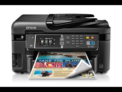 Видео: Epson WF-3620 — Как почистить принтер — Не печатает чёрным