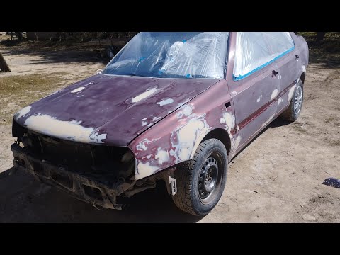 Видео: Оз калыбына келтируу уланууда. Краскаладык Volkswagen Vento