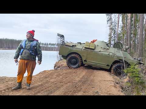 Видео: Через БОЛОТО на коварный остров / Расконсервировали БРДМ 2