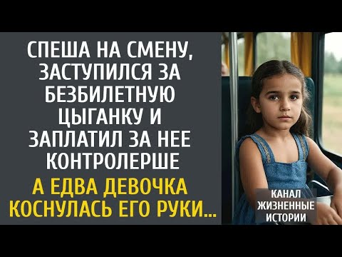 Видео: Спеша на смену, заступился за безбилетную цыганку и заплатил за нее… А едва девочка коснулась руки…