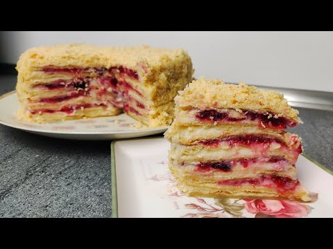 Видео: 🌟НОВИНКА ВКУСА 🌟 Наполеон с заварным кремом ЯГОДНАЯ ФАНТАЗИЯ