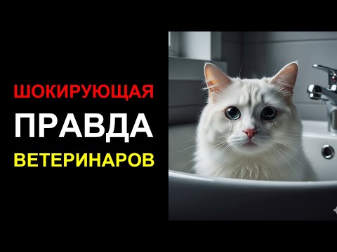 Видео: Никогда не игнорируйте, если кошка спит в раковине  3 опасных сигнала