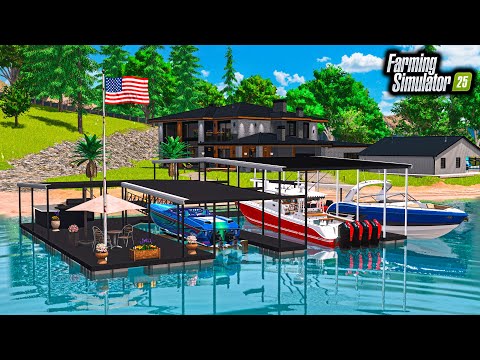 Видео: СТРОИТЕЛЬСТВО РОСКОШНОГО ДОКА ДЛЯ ЛОДОК ЗА 200 000 ДОЛЛАРОВ! (ДОМОК НА ВОДЕ) | FS25
