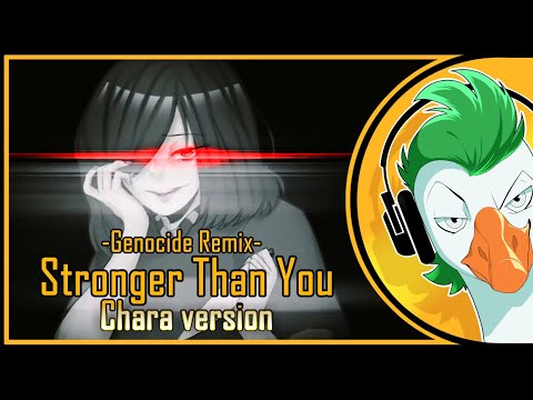 Видео: STRONGER THAN YOU -Genocide Remix- (Chara version На русском)