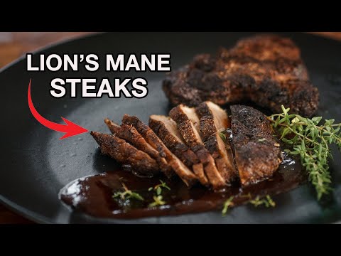Видео: Наконец-то представили стейки из гривы льва, улучшающие работу мозга