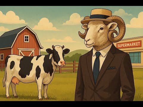 Видео: НОВАЯ ЖИВНОСТЬ, Баран завел Корову в Farming & Supermarket Simulator #3