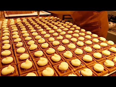 Видео: 3000 продано за один день! Печенье из сливочного песка ручной работы с лучшей мягкостью