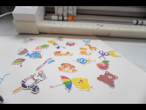 Видео: Вырезаем карточки по контуру в  silhouette cameo.