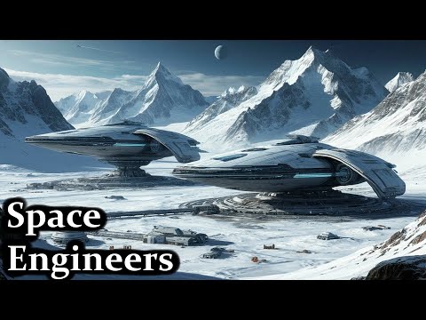 Видео: Новый сервер, база и колесная крепость. Space Engineers часть 4