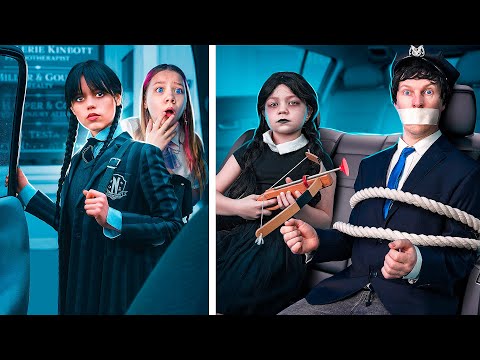 Видео: Моя младшая СЕСТРА ОТБИТАЯ ФАНАТКА УЭНЗДЕЙ Аддамс! УЭНЗДЕЙ.EXE в реальной жизни!