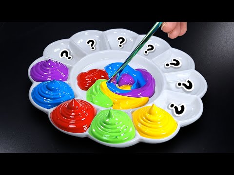 Видео: Как Сделать 13 Волшебных Цветов из 5 Радужных | Удовлетворительное Смешивание Красок