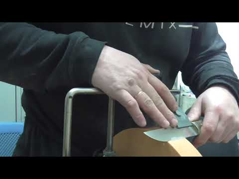 Видео: Tormek. Заточка охотничьего ножа из Elmax. Sharpen hunting knives.