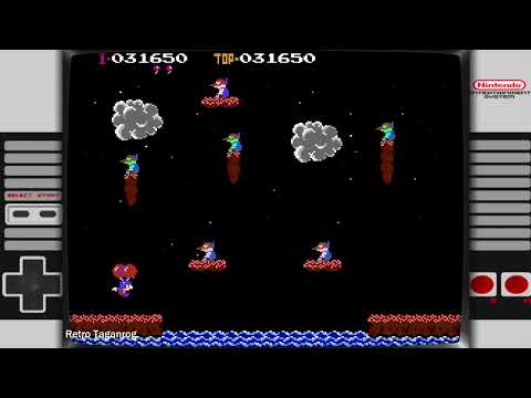 Видео: Balloon Fight 1984 Игра Денди (NES)