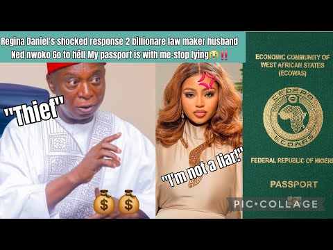 Видео: Шокированный ответ Регины Дэниэлс: муж-миллиардер Нед Нвокко, иди к черту! Мой паспорт при мне.