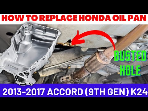 Видео: Как заменить масляный поддон Honda Accord 2013-17 на K24 | Acura TLX TSX