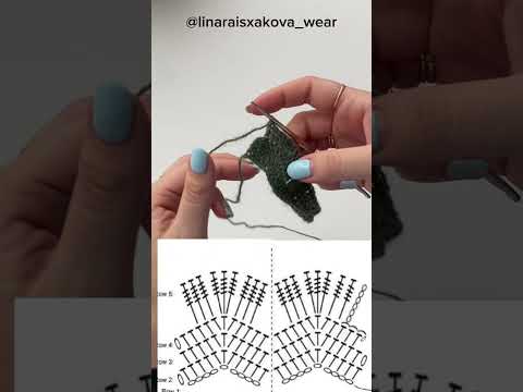 Видео: Узор крючком #вязаниедляначинающих #вязаниекрючком 