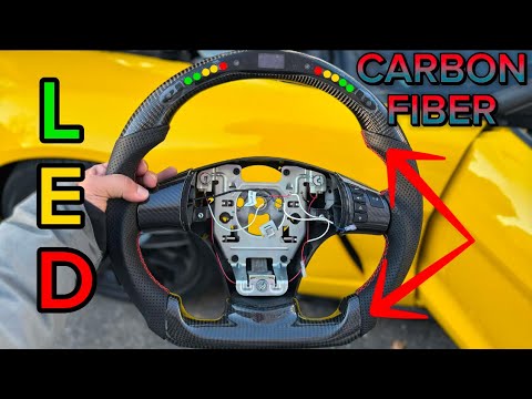 Видео: Установка руля CUSTOM для C6 Corvette!!! Как это сделать!!! Карбоновое волокно