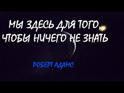 Видео: Мы здесь для того чтобы ничего не знать [Р. Адамс, Nik Osho]