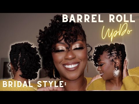 Видео: Свадебная прическа Microloc: укладка «бочка» | Spechel Nicole