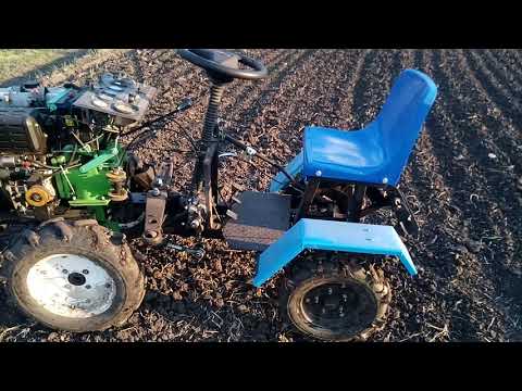 Видео: Мини трактор из мотоблока. Достоинства и недостатки.