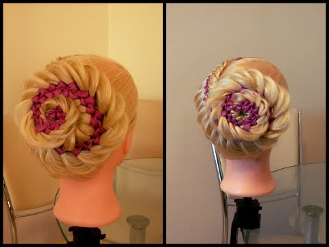 Видео: Коса Ёлочка и Цветок из косы. Видео-урок.