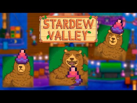 Видео: Основы Stardew Valley №13 Медведь и шляпа